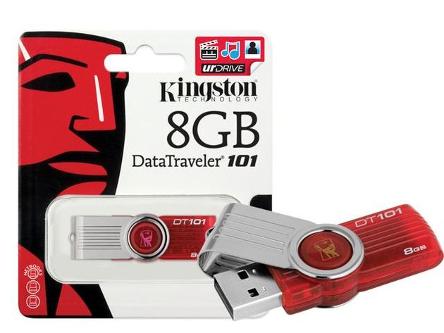 Pen Drive Kingston USB 8GB Vermelho DT101G2 